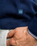 Camisola Decote em V em Azul