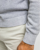 Light Grey Crew Neck Sweater 100% Cotton