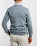 Grey V Neck Sweater 100% Cotton