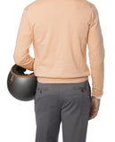 Camisola Decote em V em Cor de Laranja Claro