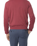 Camisola Decote em V 100% Algodão em Encarnado