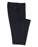 Dark Blue Soft Slim Chino Trousers 100% Cotton