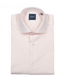 Camisa Clássica 100% Algodão em Cor-de-rosa Claro