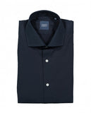 Camisa Clássica 100% Algodão em Azul Escuro
