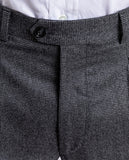 Grey Classic Trousers Regular 100% Wool