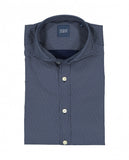 Camisa Casual 100% Algodão em Azul Escuro