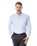 Camisa Clássica 100% Algodão em Azul Claro