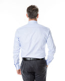 Camisa Clássica 100% Algodão em Azul Claro