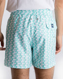 Green Swim Shorts 100% Poliester