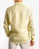 Light Yellow Casual Shirt 100% Linen