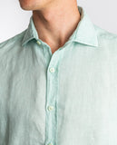 Light Green Casual Shirt 100% Linen