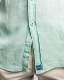 Camisa Casual 100% Linho em Verde Claro