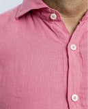 Light Pink Casual Shirt 100% Linen