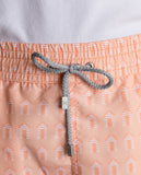 Light Orange Swim Shorts 100% Poliester