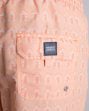 Light Orange Swim Shorts 100% Poliester