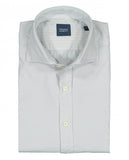 Camisa Casual 100% Algodão em Cinzento Claro