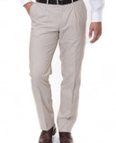 Dark Beige Classic Trousers Regular 100% Cotton
