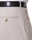 Dark Beige Classic Trousers Regular 100% Cotton