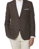 Dark Brown Sports Jacket 100% Linen