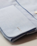 Camisa Clássica 100% Algodão em Azul Claro