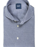 Camisa Casual 100% Algodão em Azul Escuro