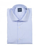Camisa Clássica 100% Algodão em Azul Claro