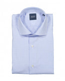 Camisa Clássica 100% Algodão em Azul Claro