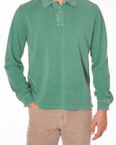 Green Long Sleeve Polo 100% Cotton