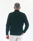 Dark Green Cardigan 100% Wool