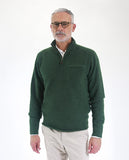 Light Dry Green Knit Polo 100% Wool