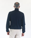 Dark Blue Turtleneck 100% Merino Wool