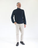 Dark Blue Turtleneck 100% Merino Wool